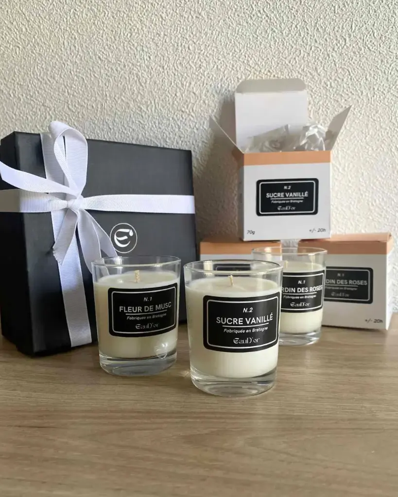 Coffret de 3 petites bougies