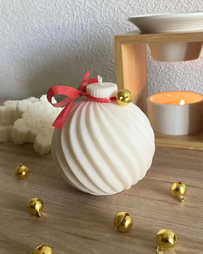 Bougie Boule de Noël
