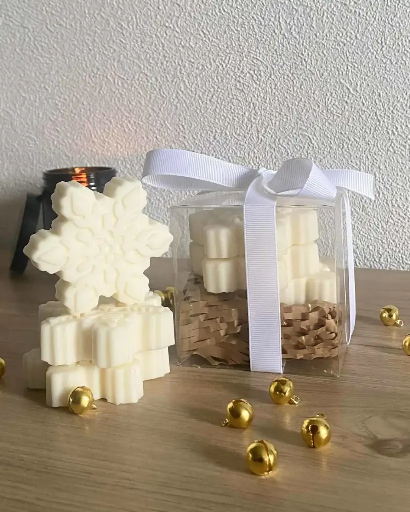  3 Fondants déco Flocon de neige 